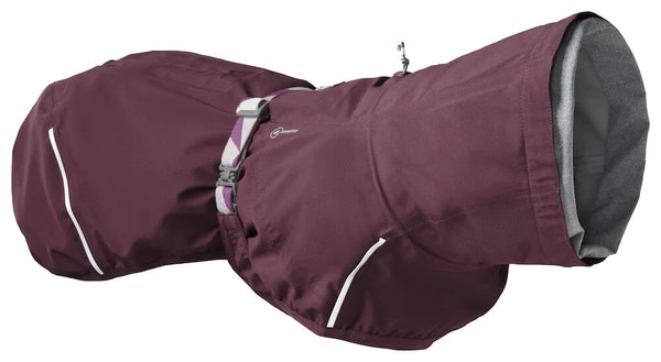 Hurtta Rainwear Mudventure Coat ECO  Hundjacka Stl. 25 - 65 cm Eggplant