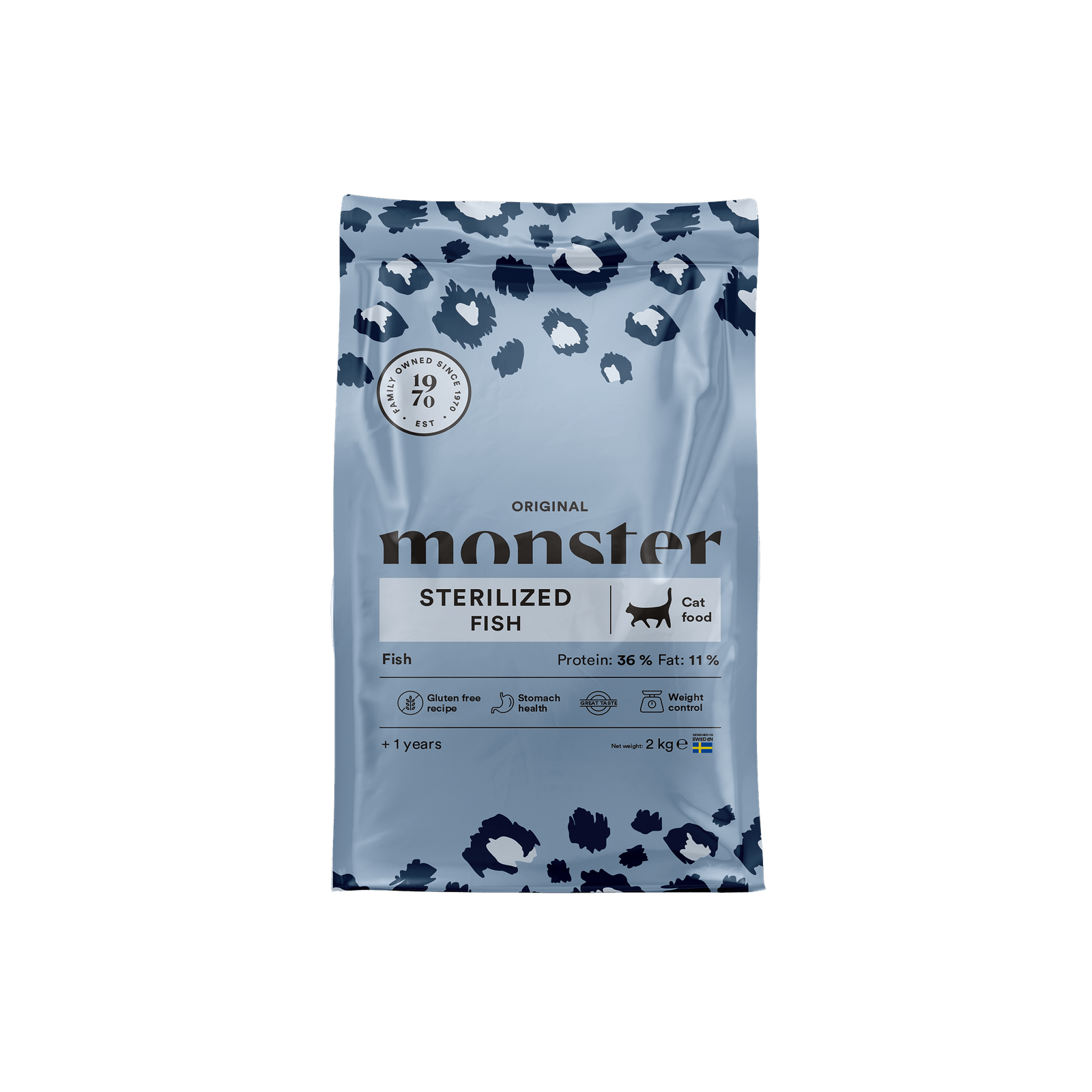 Nyhet: Monster Cat Original Sterilized Fish - Öring, lax, sill- 6 kg