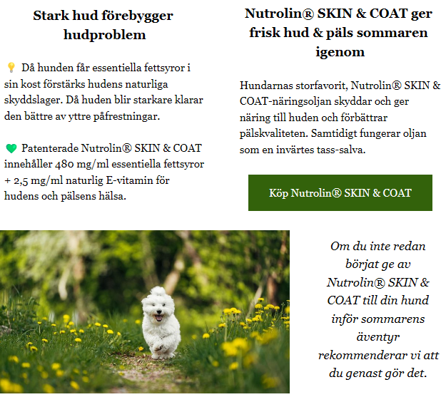 Nutrolin® SKIN & COAT - hud & päls