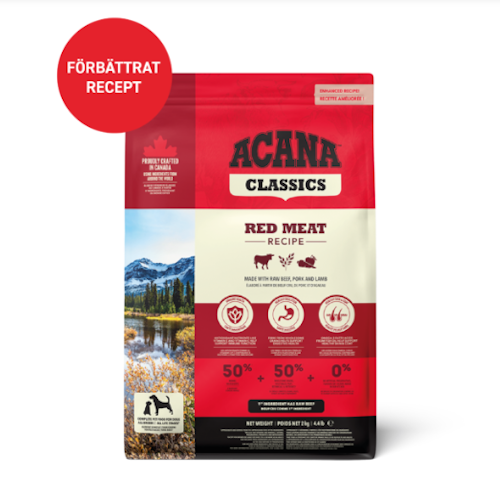Acana Dog Classic Red Meat- Lamm/Nöt/Gris - spannmålsfritt 6 kg/11,4 kg/17 kg