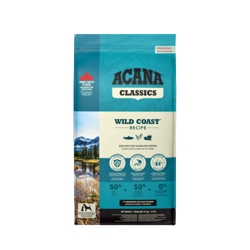 Acana Dog Classic Wild Coast- fisk- spannmålsfritt 6 kg,11,4 kg/17 kg