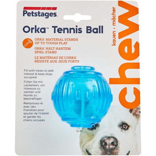 Petstages Orka Tennis Ball 7 cm- lika rolig på land som i vatten