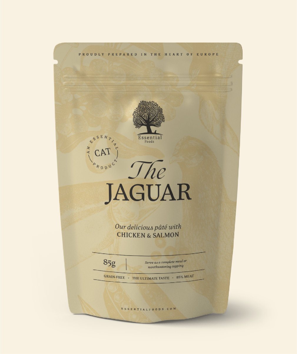 ESSENTIAL THE JAGUAR PÂTÉ 85 gr- våtfoder katt (kyckling,lever,lax)