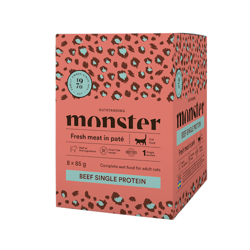 Monster Cat Pouches Adult Beef (nöt) 85 gr x 8 st