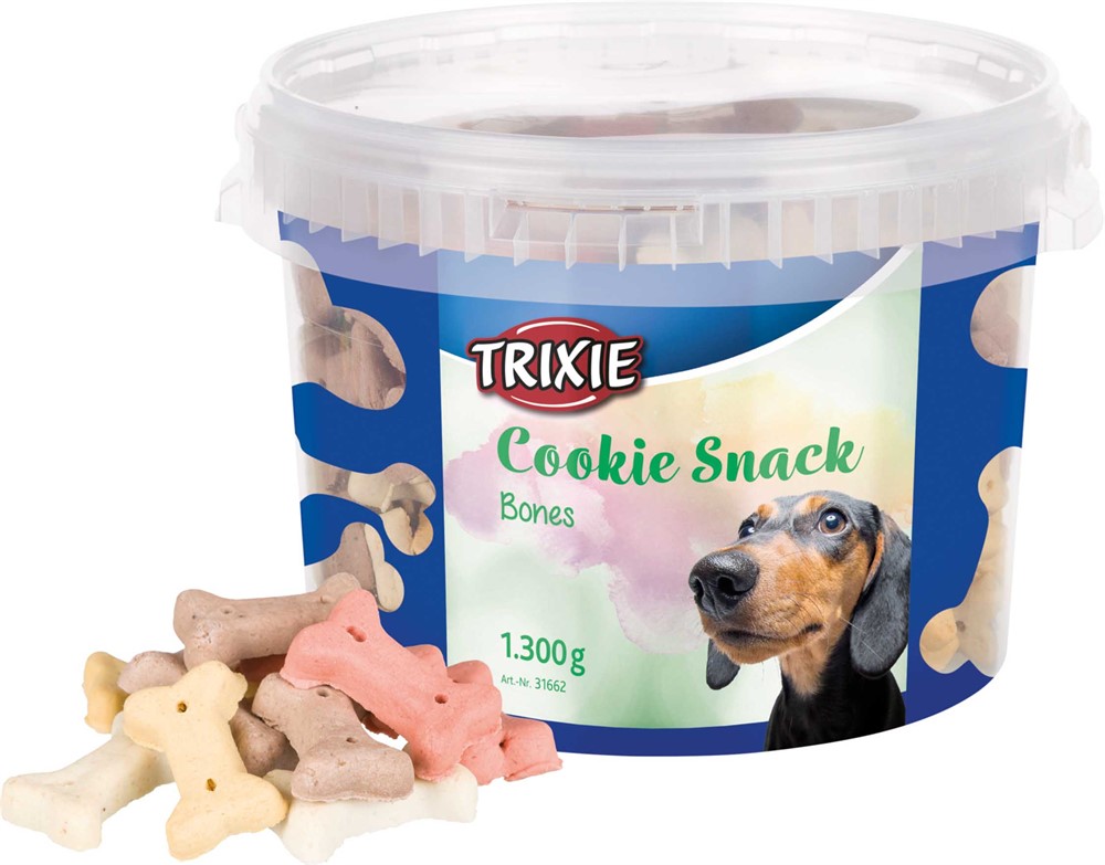 Hundkex, Cookie Snack Bones, 1,3 kg plasthink