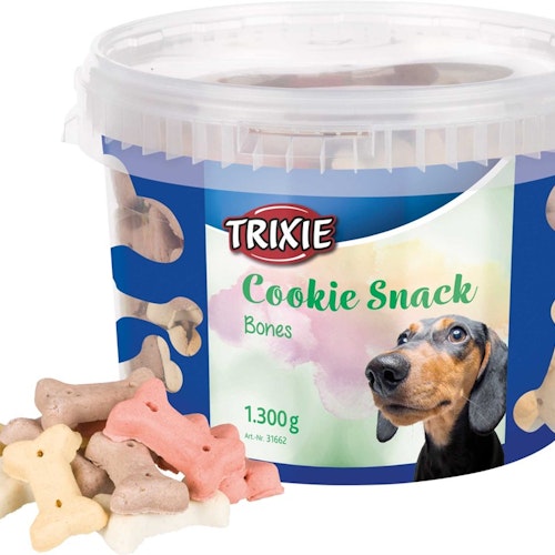 Hundkex, Cookie Snack Bones, 1,3 kg plasthink