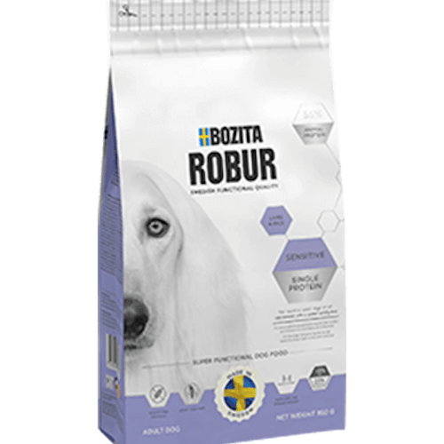 Bozita Robur Sensitive Single Protein Lamb & Rice- 3 kg Vetefritt