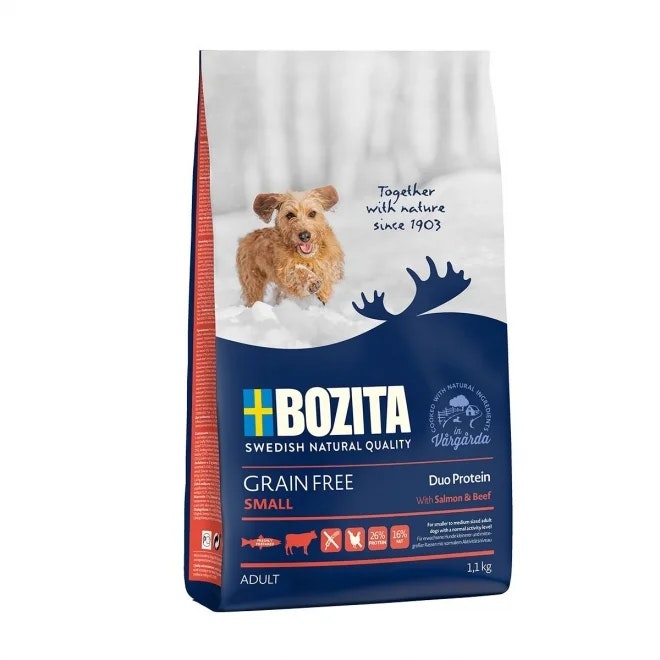 Bozita Grain Free Small Salmon & Beef-små vuxna hundar 3,5 kg Spannmålsfritt