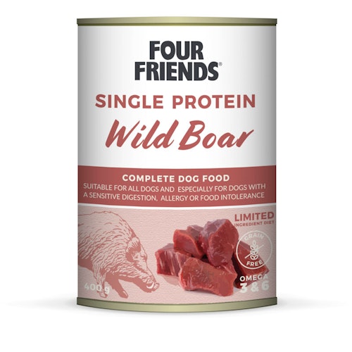 FourFriends Single Protein Wild Boar 400 g
