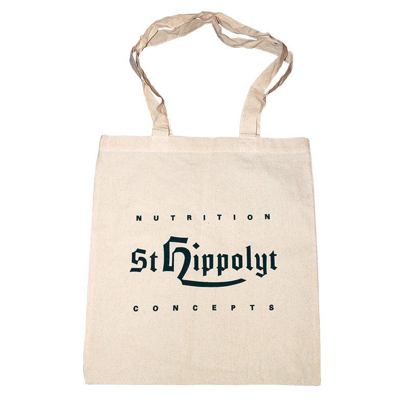 St. Hippolyt Tygpåse med logga och långa handtag