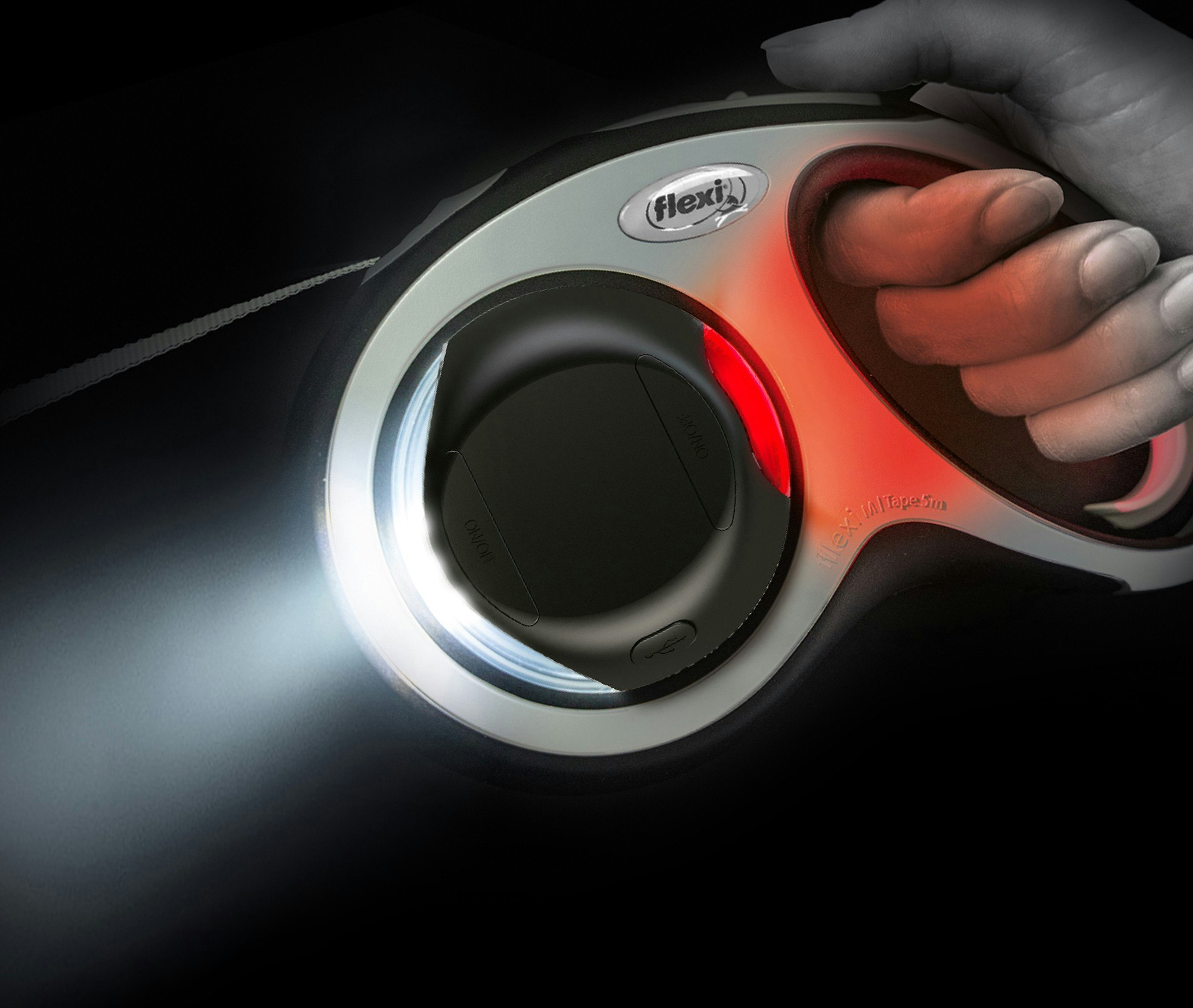 LED-belysning till Flexikoppel. laddas via USB, ø 7 cm,