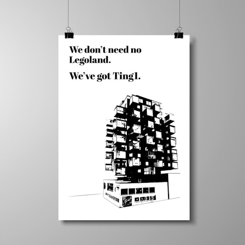 Poster 50x70 cm - "We've got Ting1"