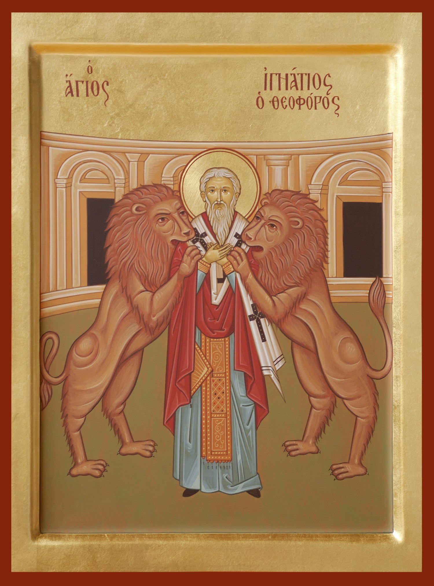Den helige Ignatios martyrium