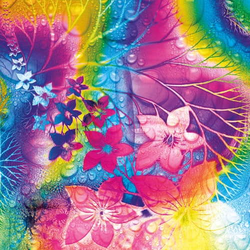 Graphic Art "Water drops from the rainbow"