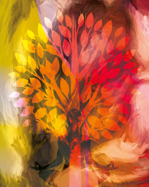 Graphic Art "Autumn meditation"