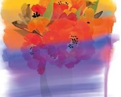 Graphic Art "Love in beautiful colors"