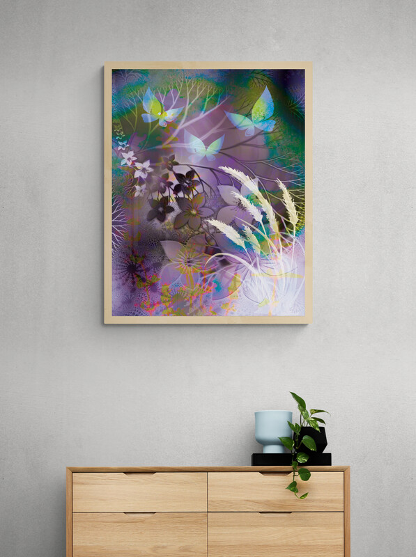 Graphic Art "Purple fantasy forest"