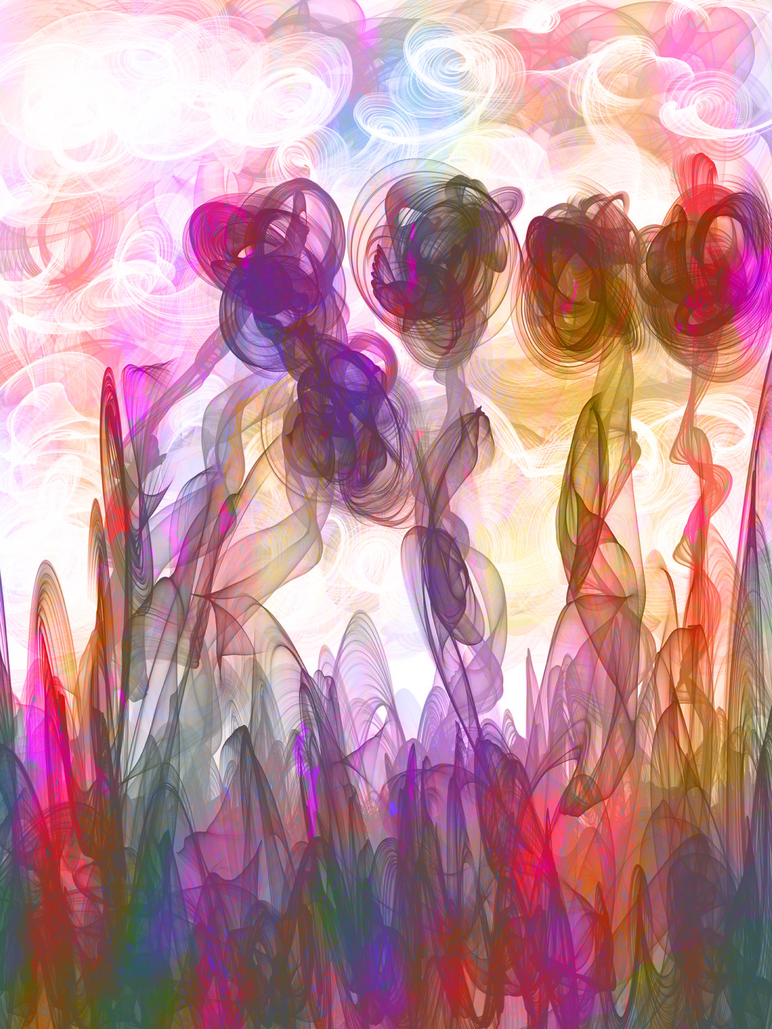 Graphic Art "An abstract world of tulips"
