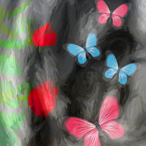 Graphic Art "Butterfly dance"