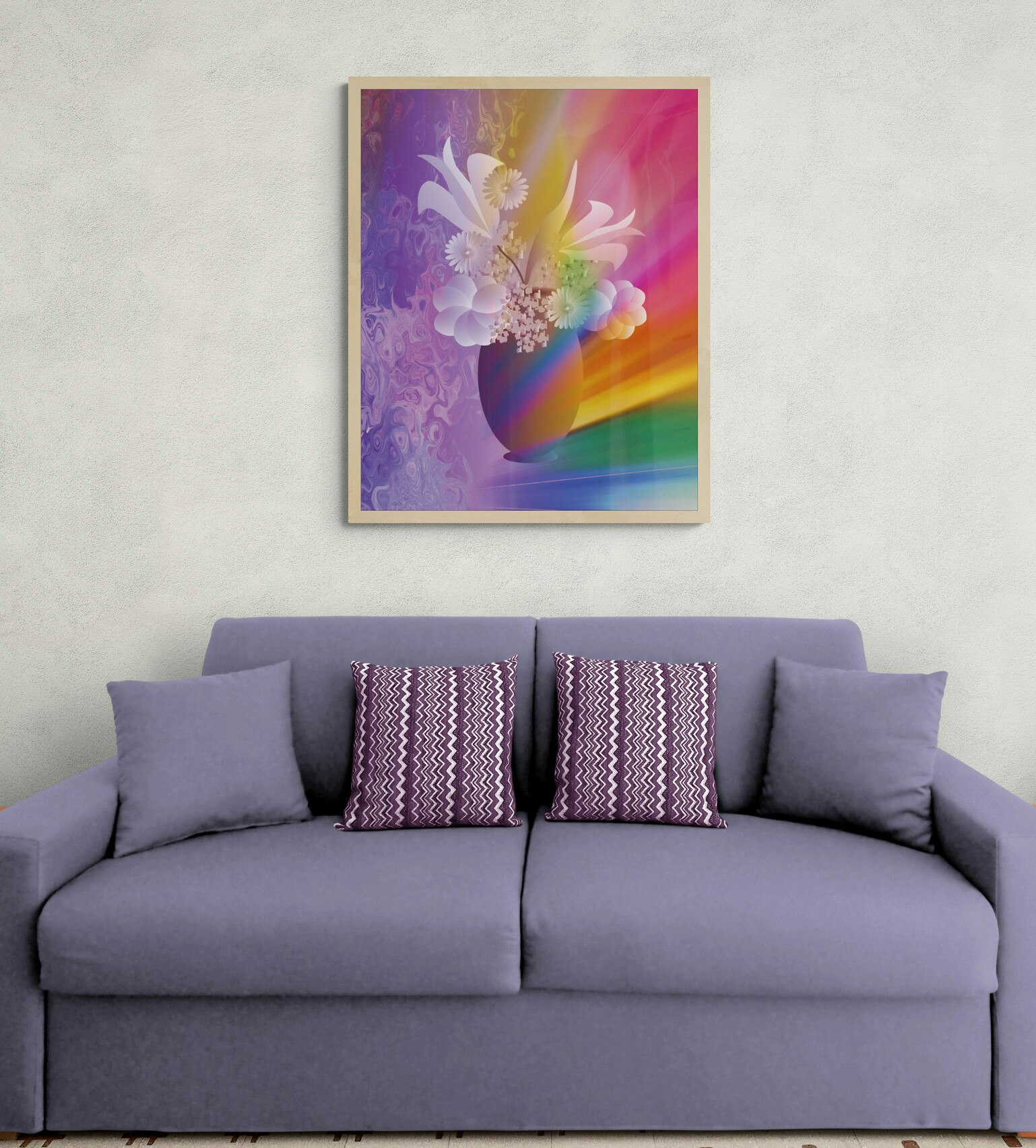 Graphic Art "A bouquet for rainbow love"