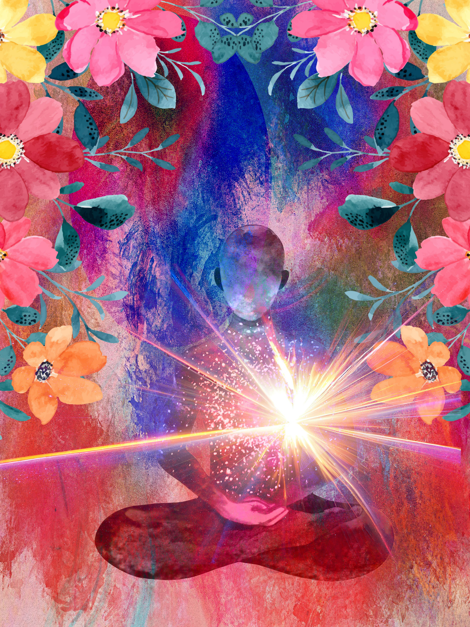 Graphic Art "With the light of the higher self"