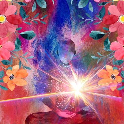 Graphic Art "With the light of the higher self"