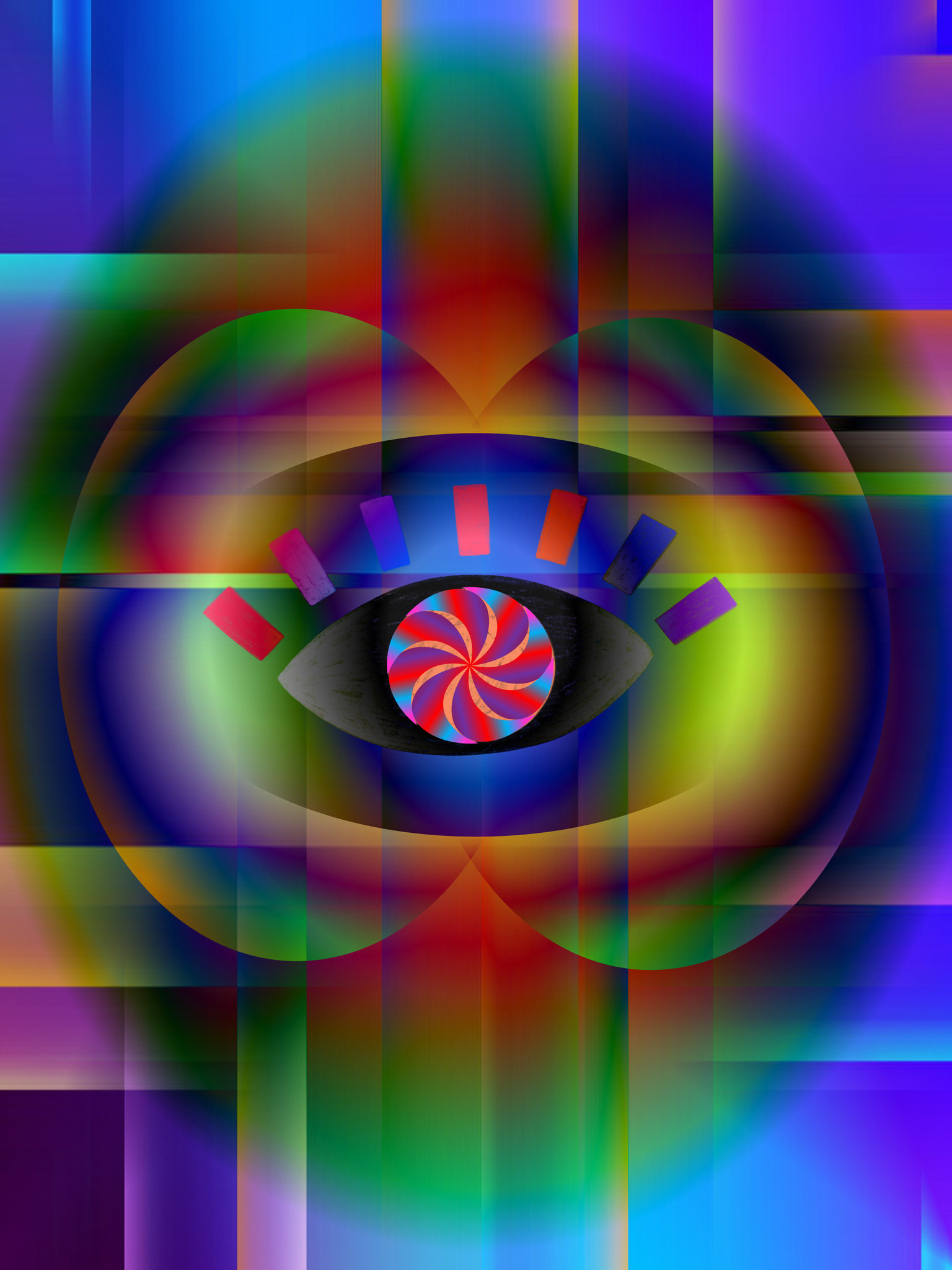 Graphic Art "Third eye and overall patterns"