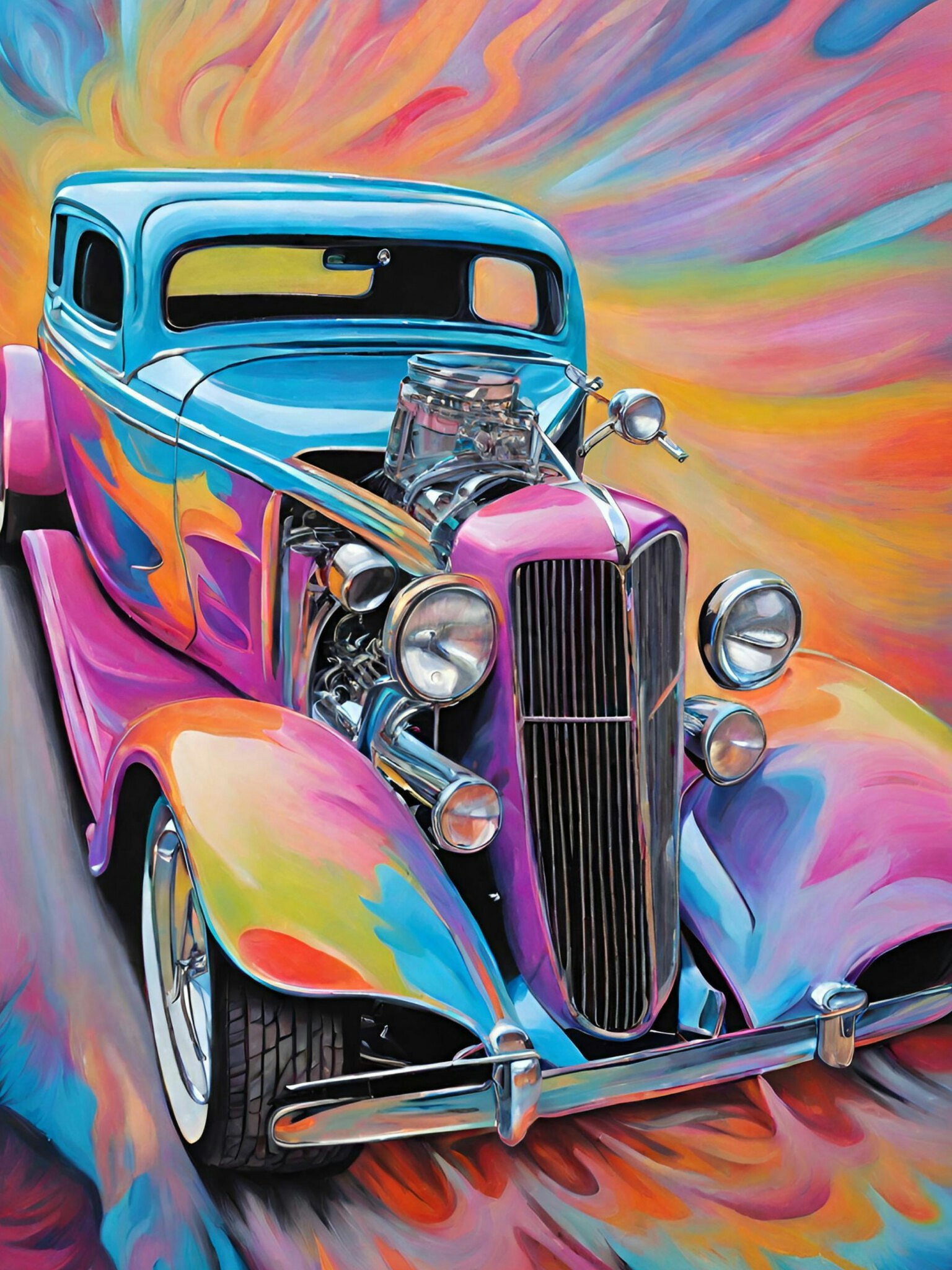 Graphic Art Hotrod Fantasy 23-150