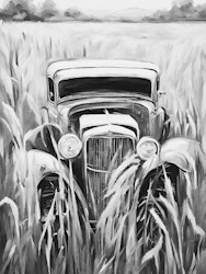 Graphic Art "A turn in the field"