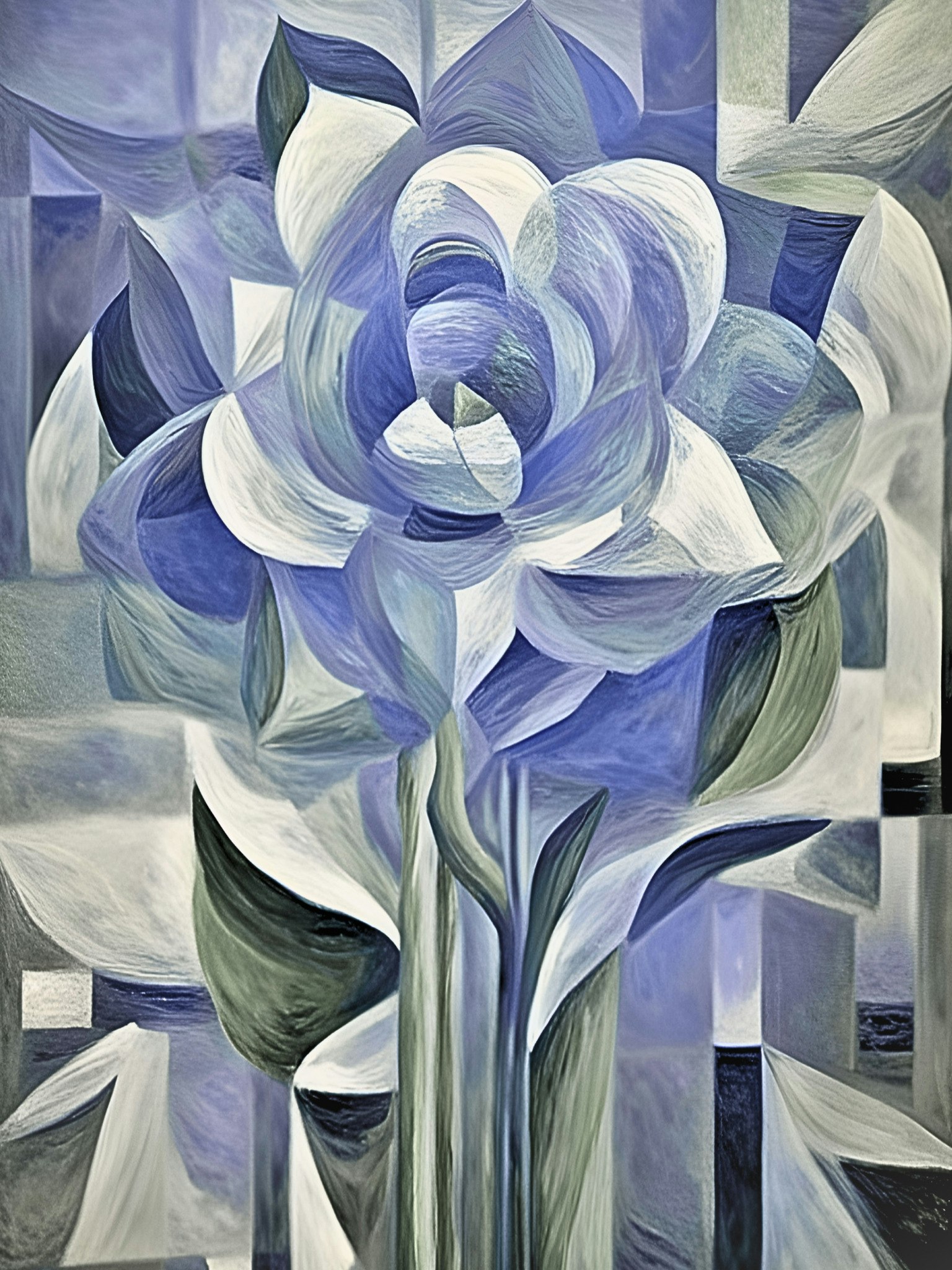 Graphic Art "Blue rose"