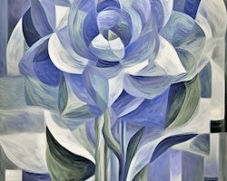Graphic Art "Blue rose"