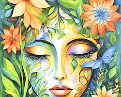 Graphic Art "The gentle radiance of nature"