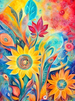 Graphic Art "The puzzles of life at all times"