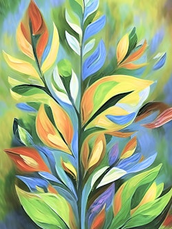 Graphic Art "A bouquet of life for life"