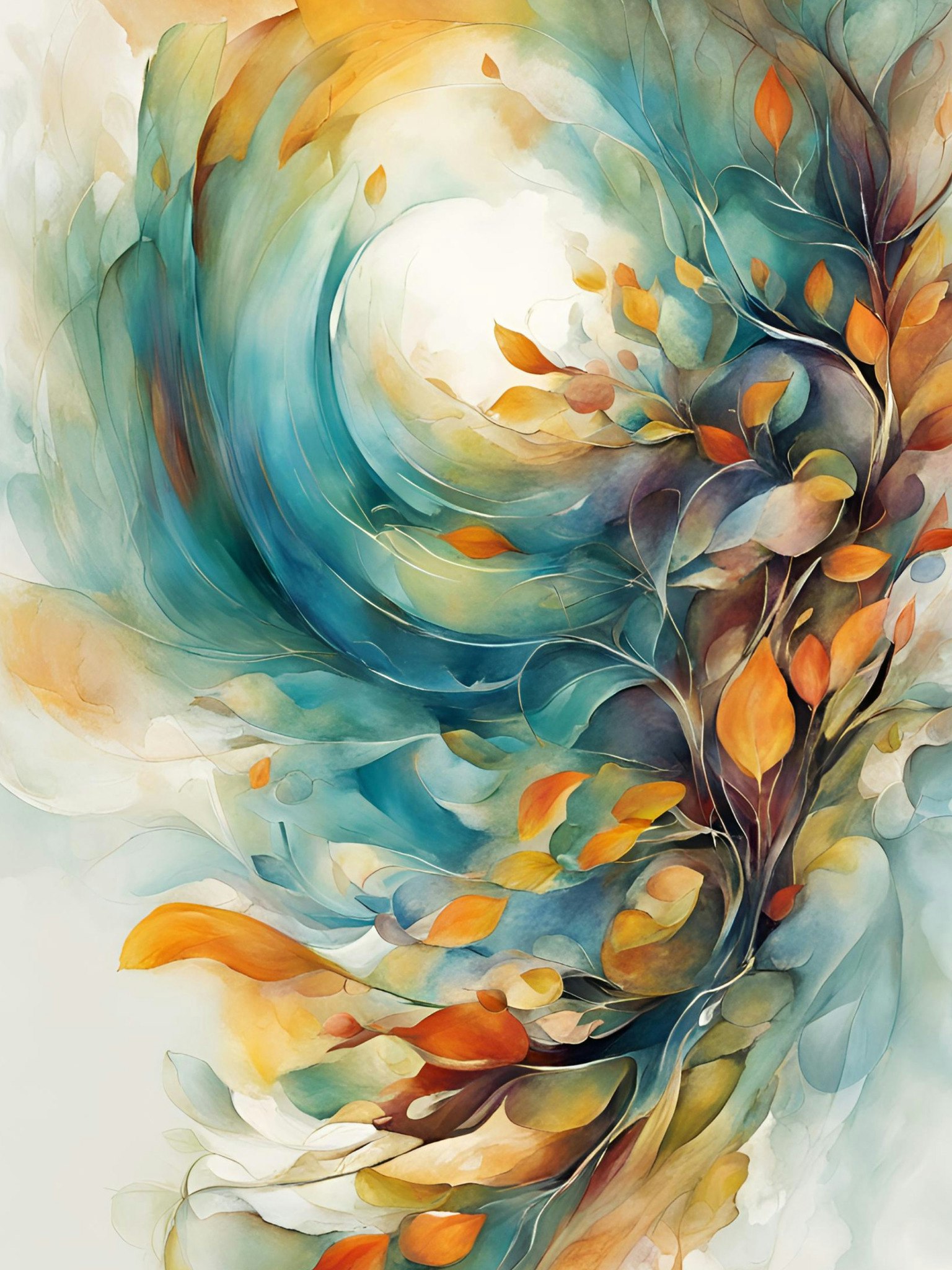Graphic Art "Light in the color of abundance"