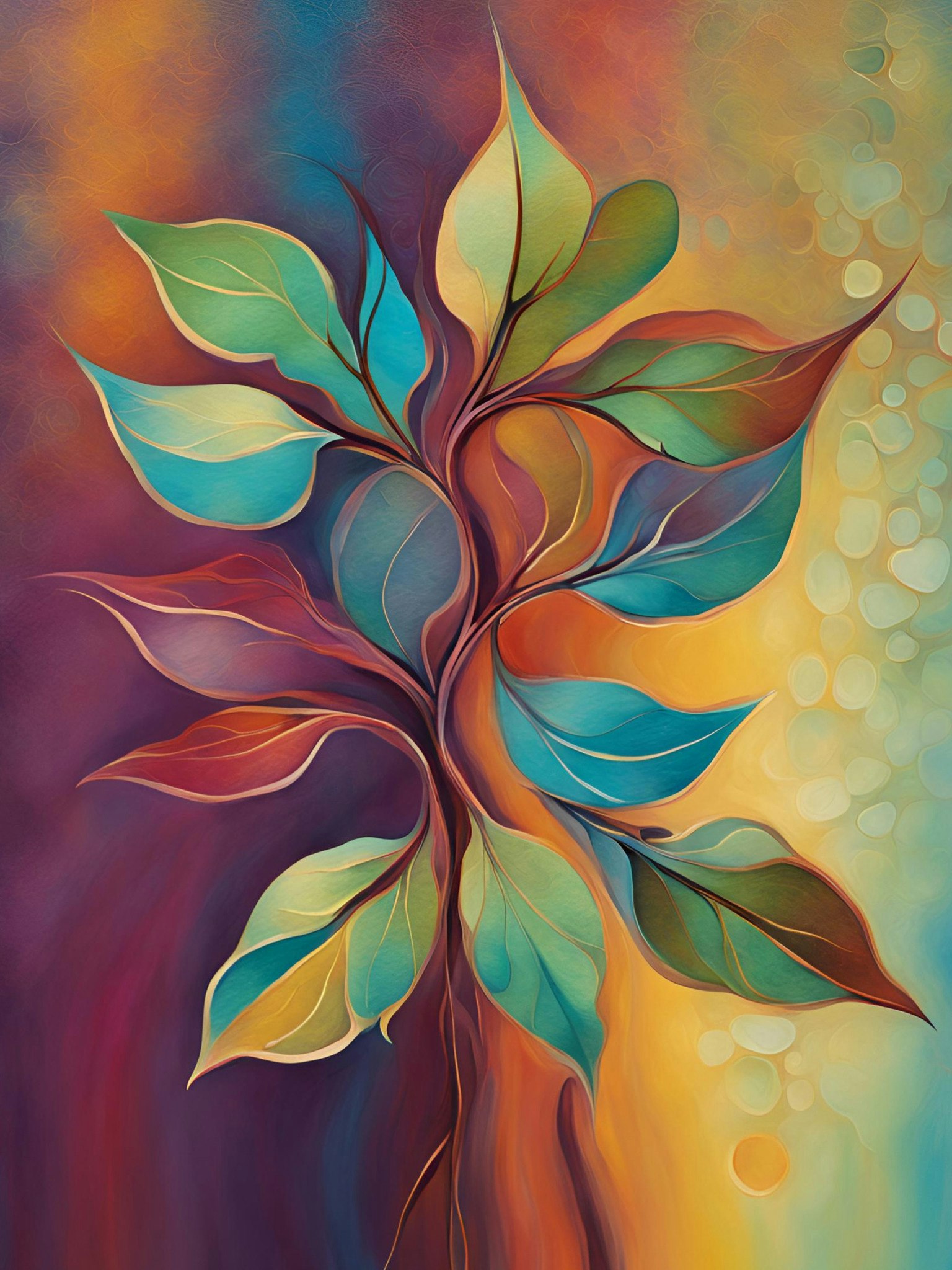 Graphic Art "The gentle radiance of nature"