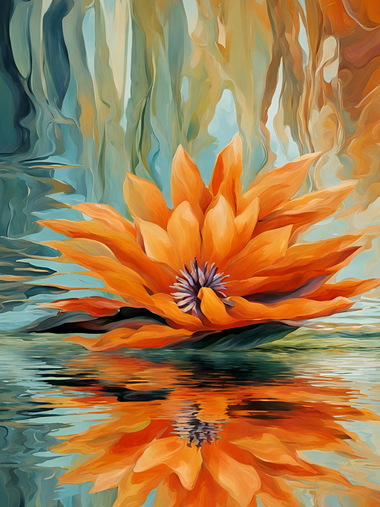 Graphic Art "Friendship as a mirror image"