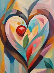 Graphic Art "Peace heart"