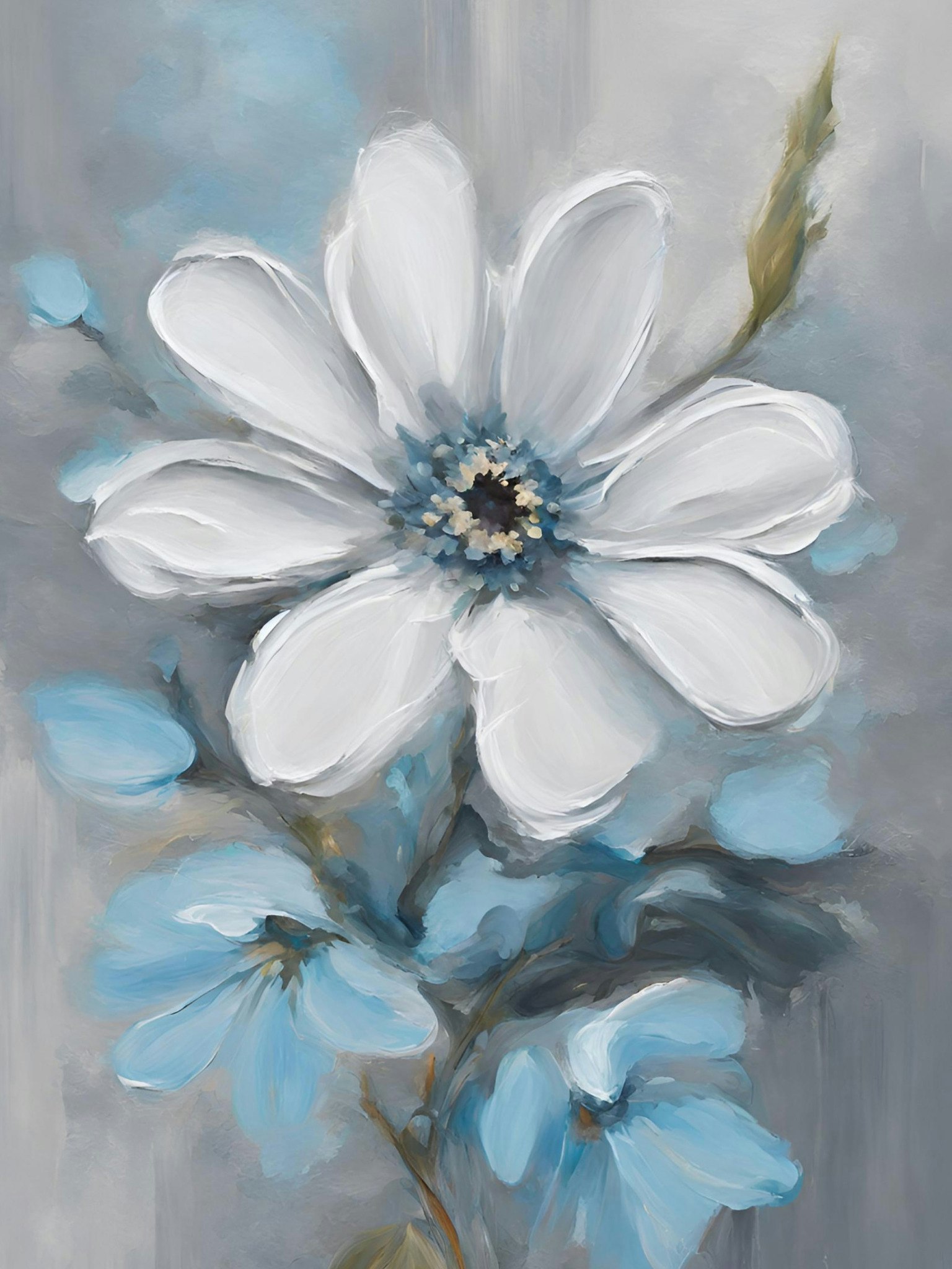Graphic Art "Love is white"