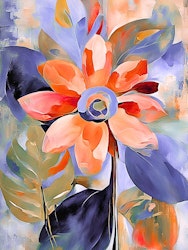 Graphic Art by Pär "Happy flower in happy colors"