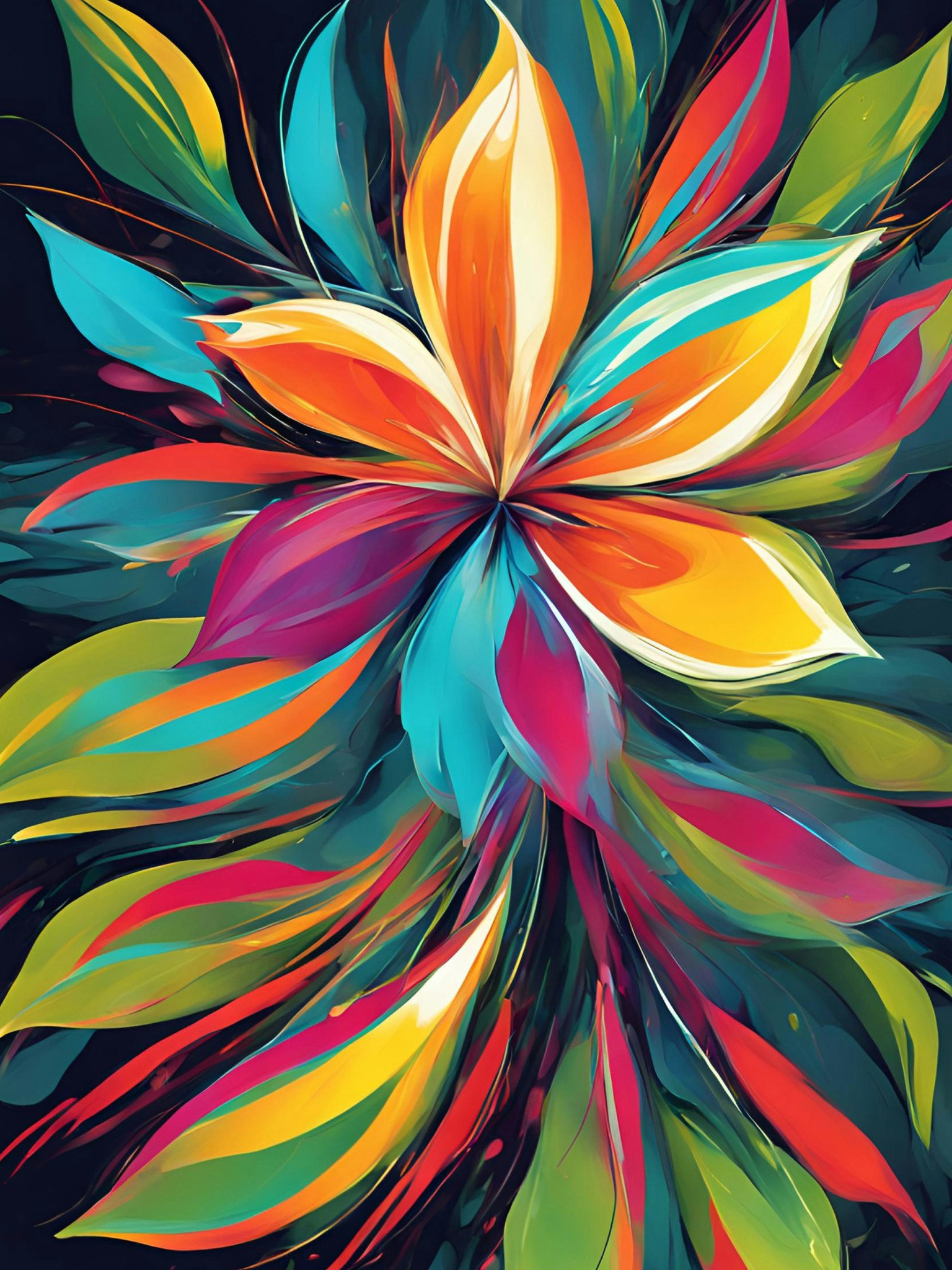 Graphic Art "The color language of the Spirit"