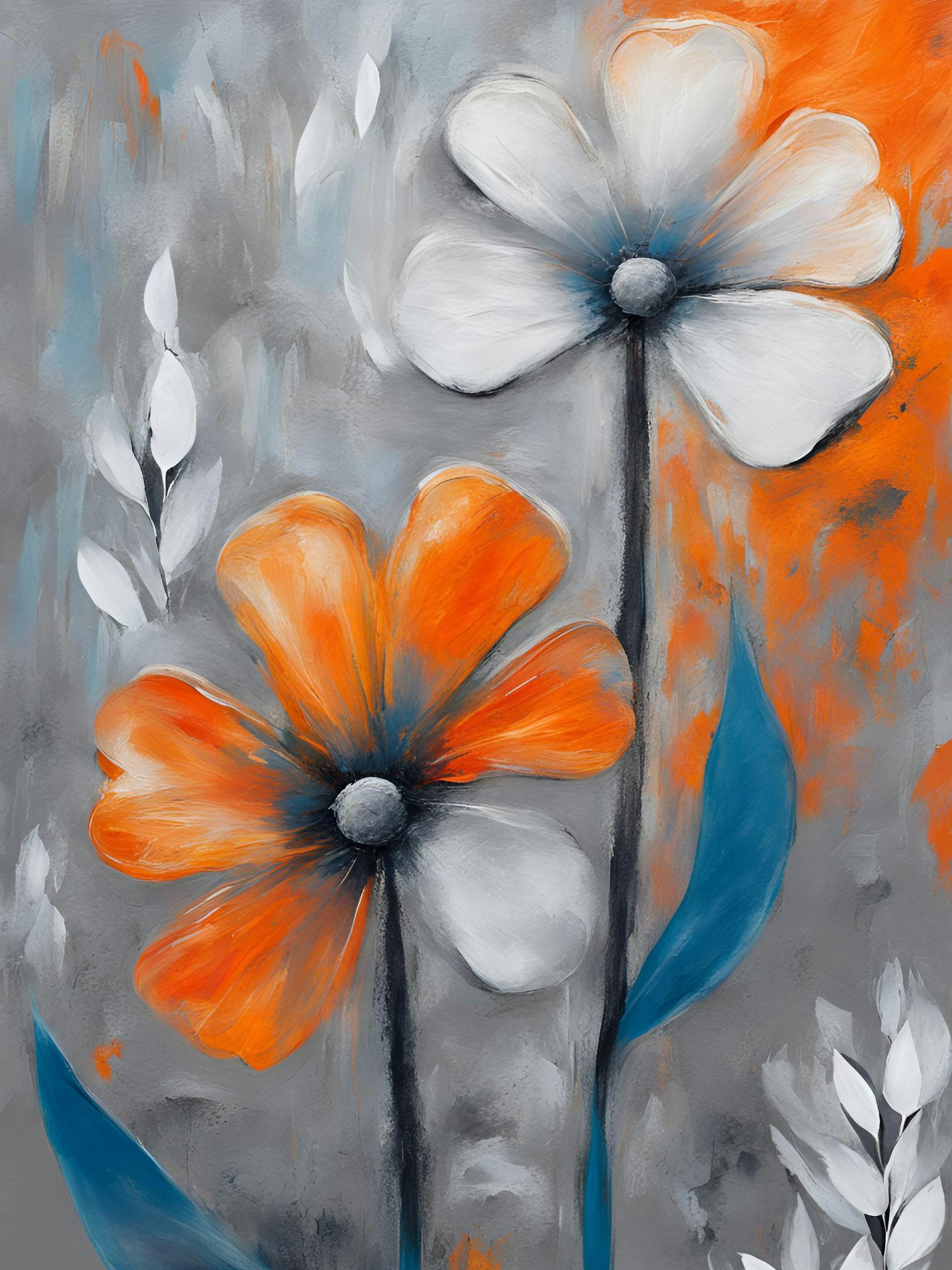 Graphic Art by Pär "Walking with the flower"