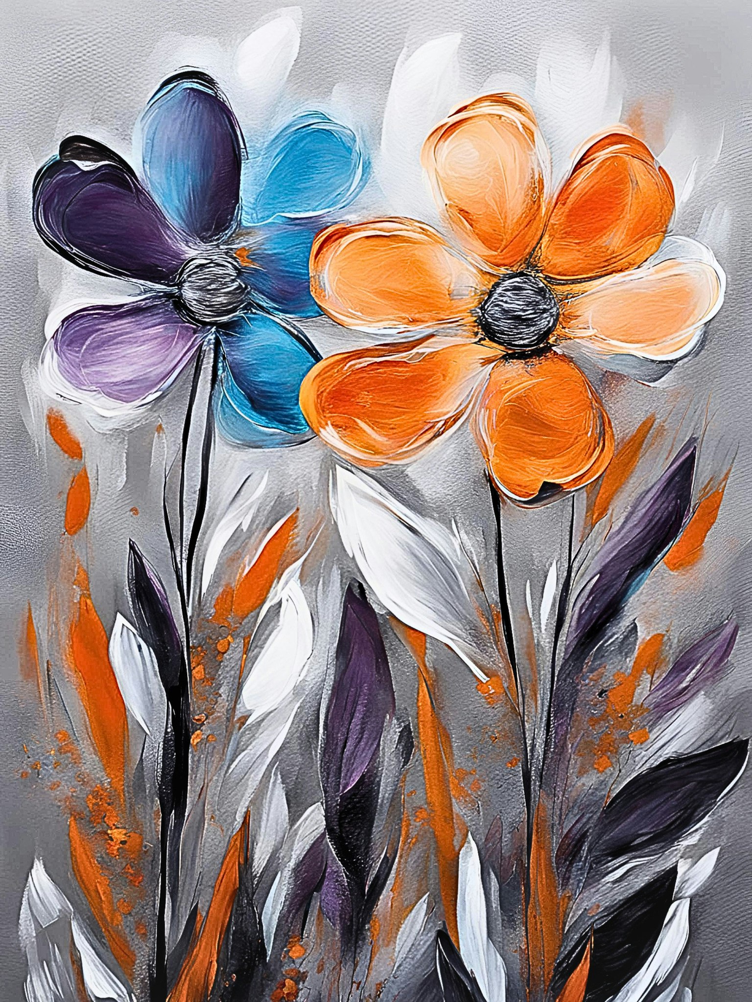 Graphic Art "A bouquet for love"