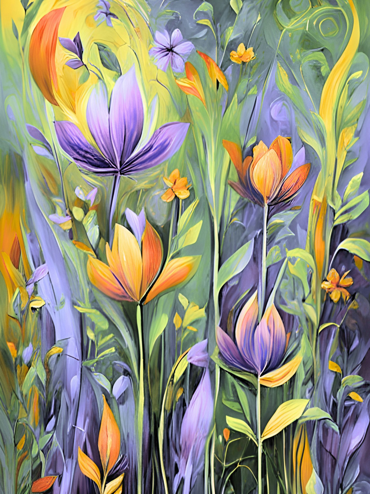 Graphic Art "The surrounding energy of the flower"