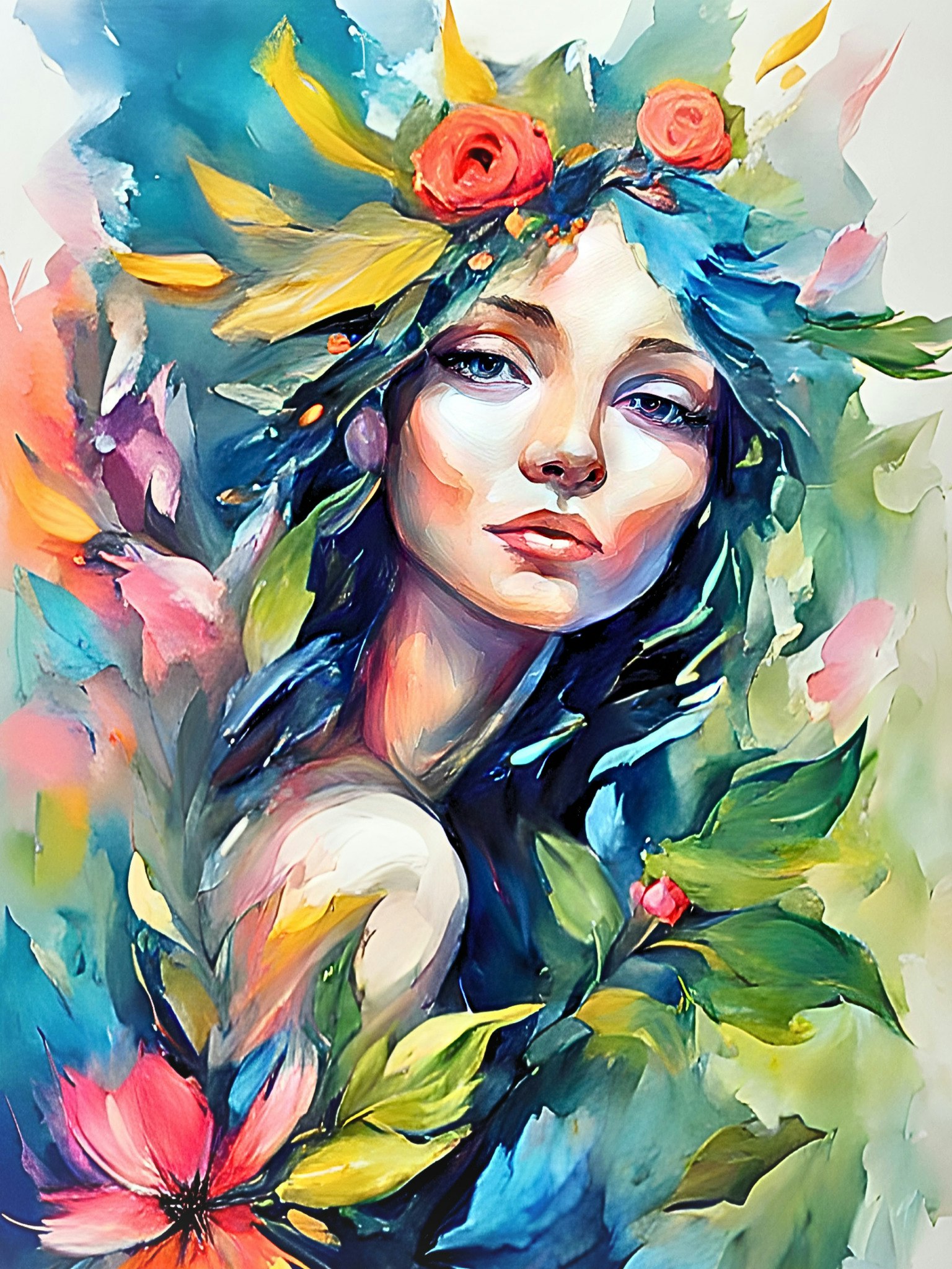 Graphic Art "Peace and harmony from the heart"