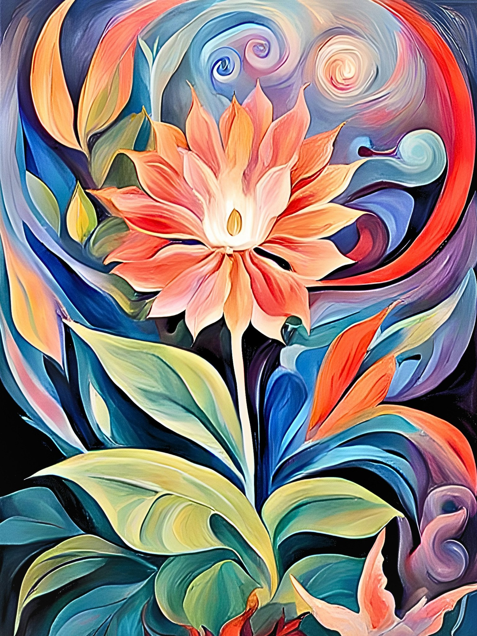 Graphic Art "Open your heart and express love"