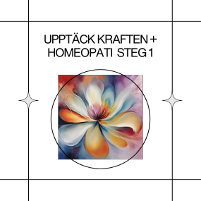 Upptäck homeopati vid nedstämdhet + Homeopati Steg 1