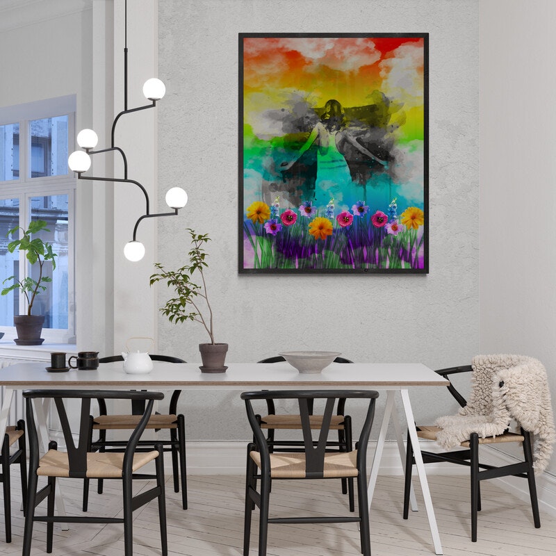 Graphic Art by Pär "Girl in summer shimmer"