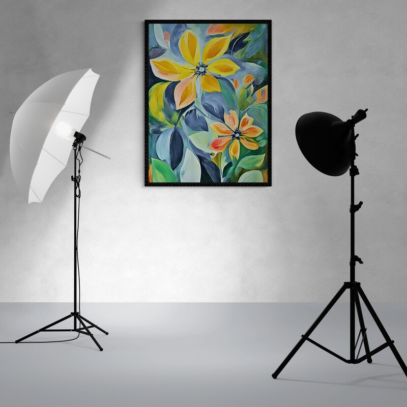 Graphic Art by Pär "Flowering time in yellow"