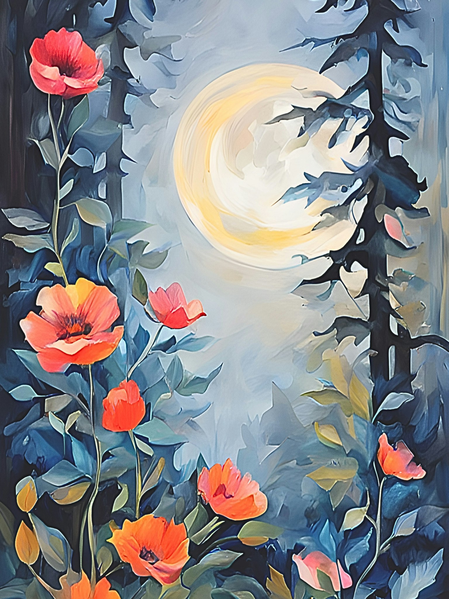 Graphic Art "Joy has many faces"